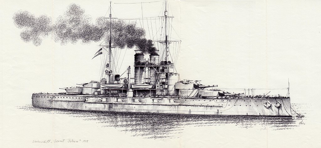 71-Linienschiff 'Szent Istvan' - 1918